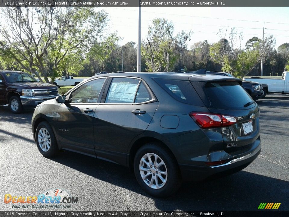 2018 Chevrolet Equinox LS Nightfall Gray Metallic / Medium Ash Gray Photo #3