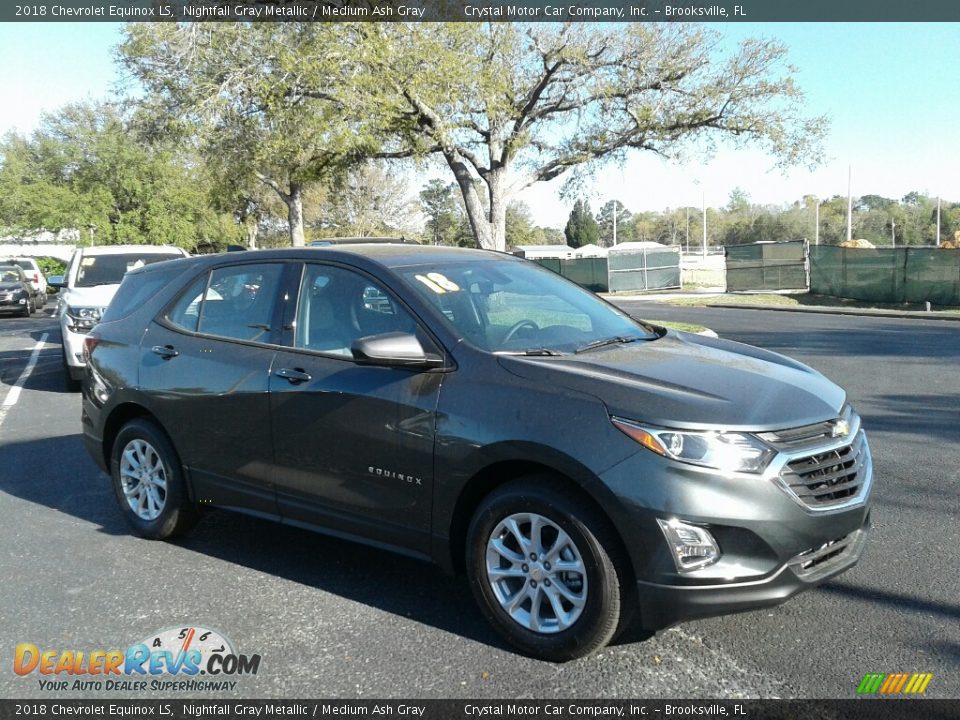 2018 Chevrolet Equinox LS Nightfall Gray Metallic / Medium Ash Gray Photo #7