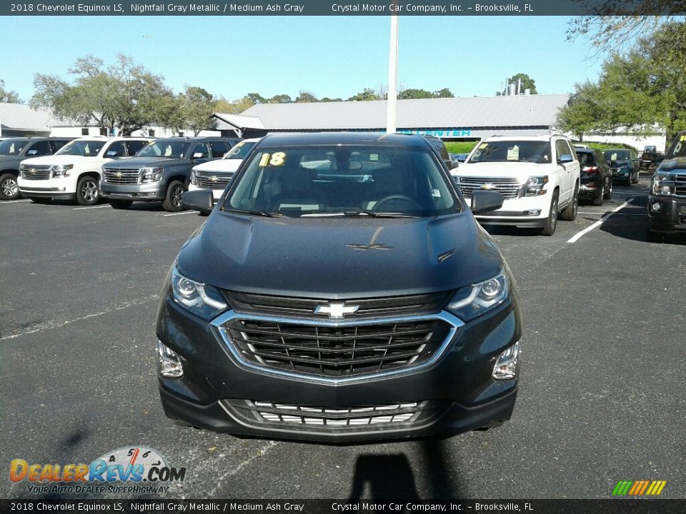 2018 Chevrolet Equinox LS Nightfall Gray Metallic / Medium Ash Gray Photo #8