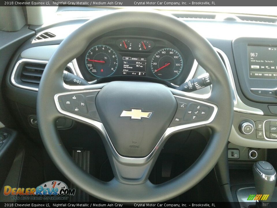 2018 Chevrolet Equinox LS Nightfall Gray Metallic / Medium Ash Gray Photo #14