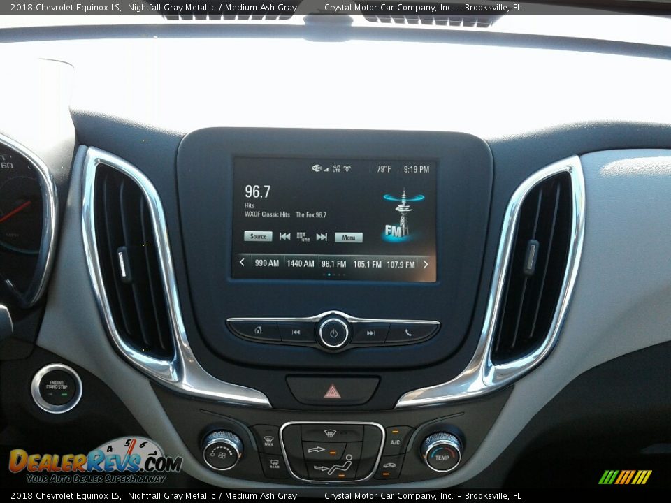 2018 Chevrolet Equinox LS Nightfall Gray Metallic / Medium Ash Gray Photo #15