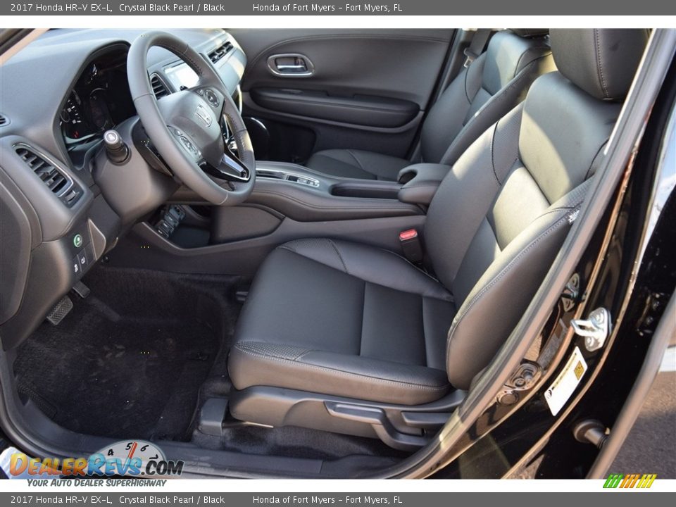 2017 Honda HR-V EX-L Crystal Black Pearl / Black Photo #13