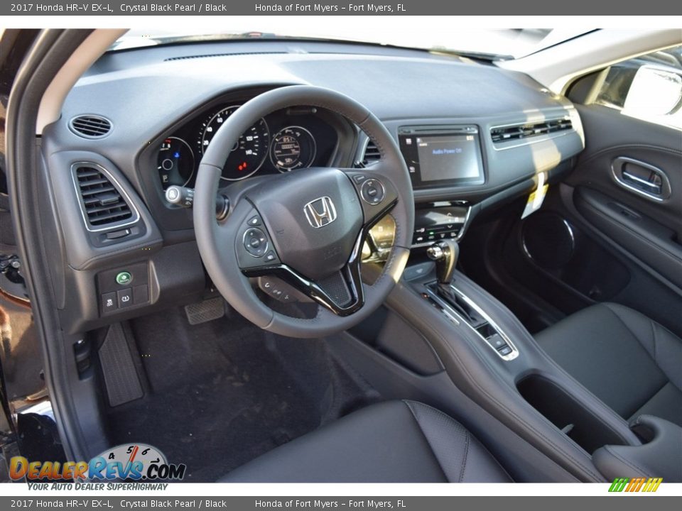 2017 Honda HR-V EX-L Crystal Black Pearl / Black Photo #14