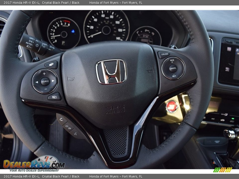 2017 Honda HR-V EX-L Crystal Black Pearl / Black Photo #16