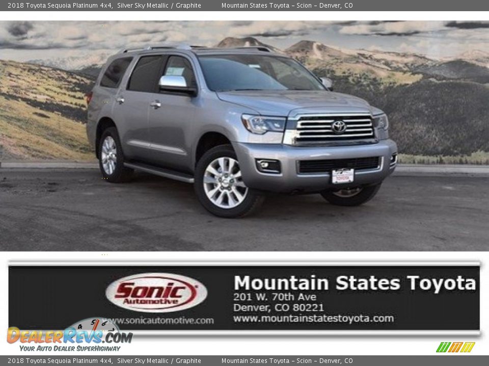 2018 Toyota Sequoia Platinum 4x4 Silver Sky Metallic / Graphite Photo #1