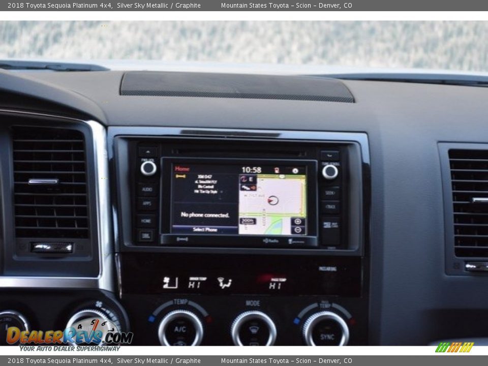 2018 Toyota Sequoia Platinum 4x4 Silver Sky Metallic / Graphite Photo #10