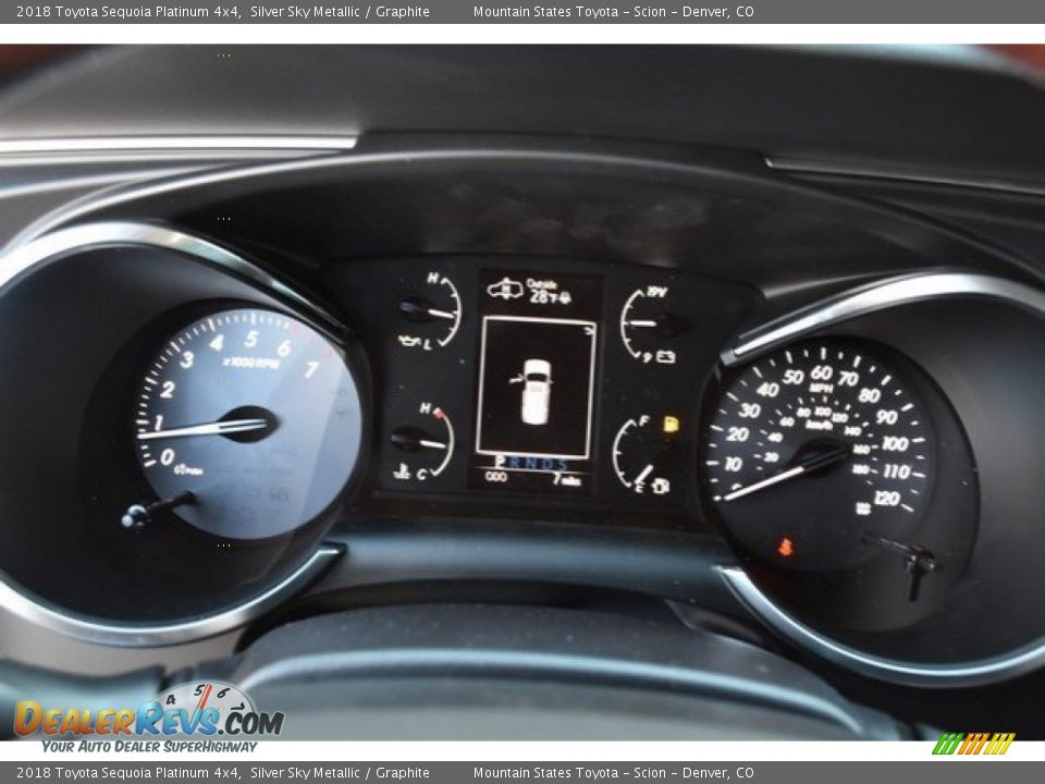 2018 Toyota Sequoia Platinum 4x4 Silver Sky Metallic / Graphite Photo #33