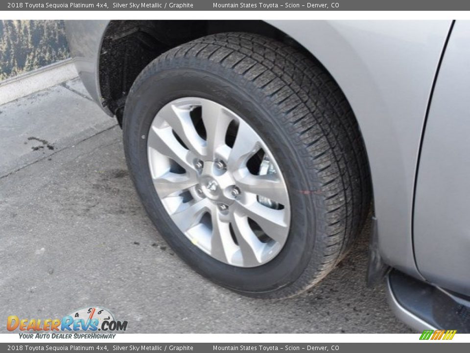 2018 Toyota Sequoia Platinum 4x4 Silver Sky Metallic / Graphite Photo #36