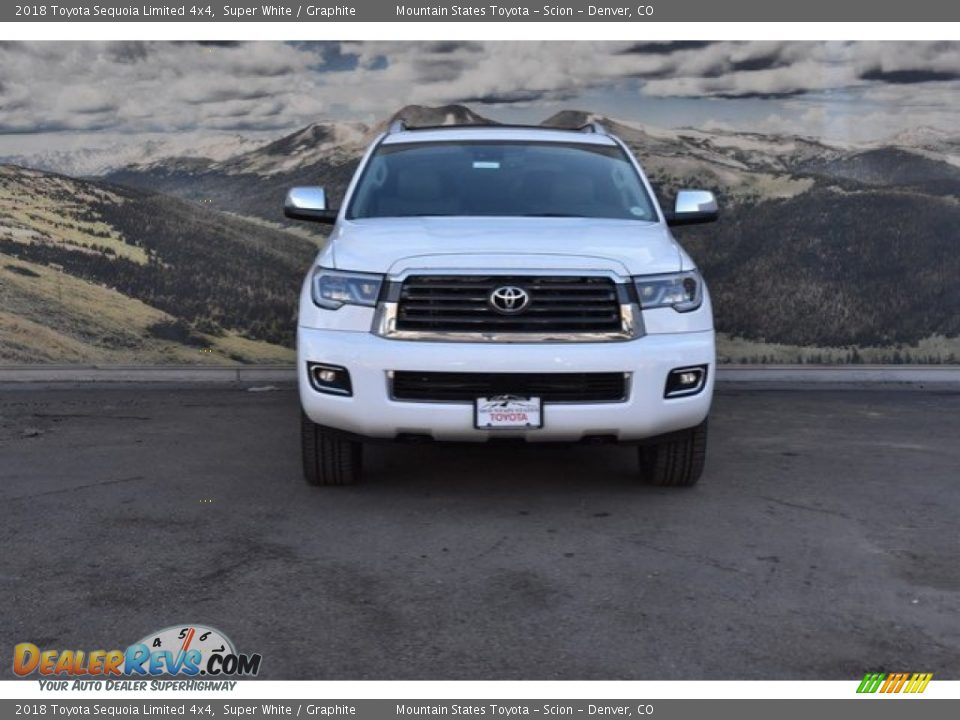 2018 Toyota Sequoia Limited 4x4 Super White / Graphite Photo #2