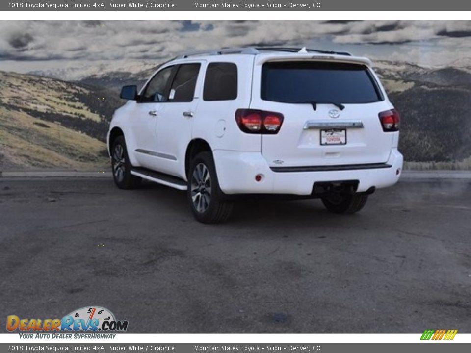 2018 Toyota Sequoia Limited 4x4 Super White / Graphite Photo #3