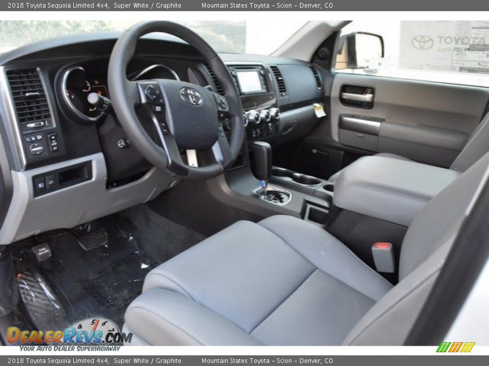 2018 Toyota Sequoia Limited 4x4 Super White / Graphite Photo #5