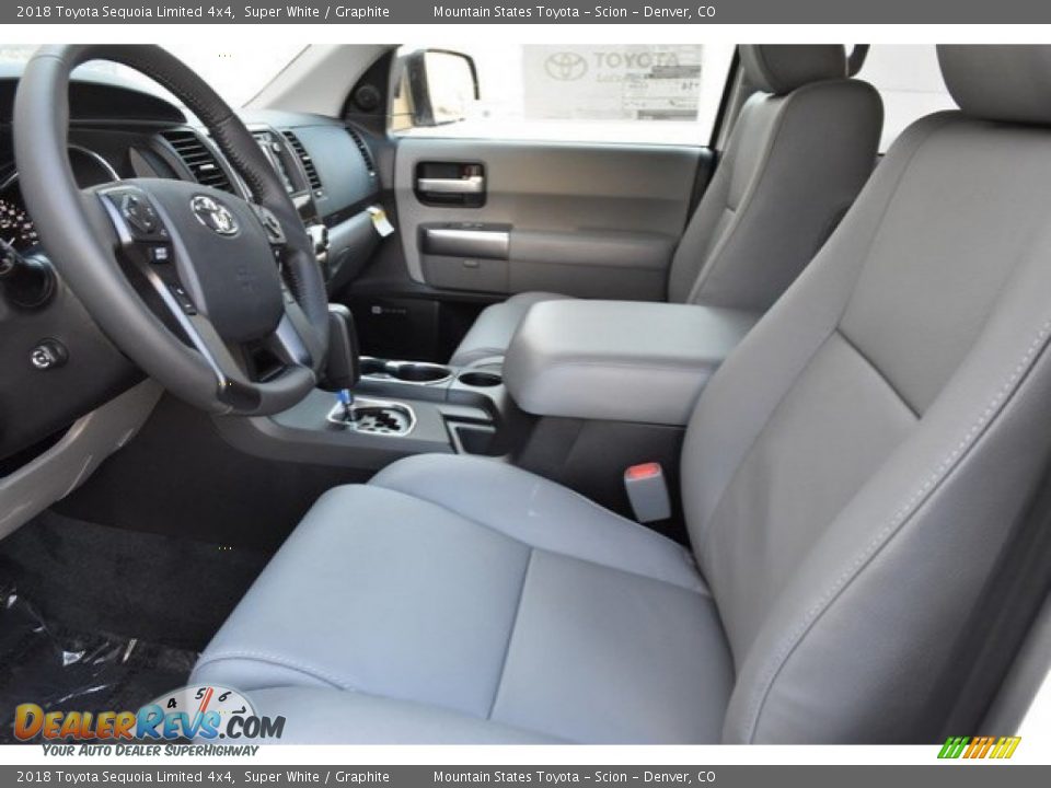 2018 Toyota Sequoia Limited 4x4 Super White / Graphite Photo #6