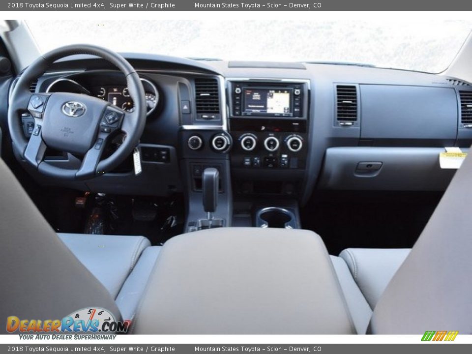 2018 Toyota Sequoia Limited 4x4 Super White / Graphite Photo #8