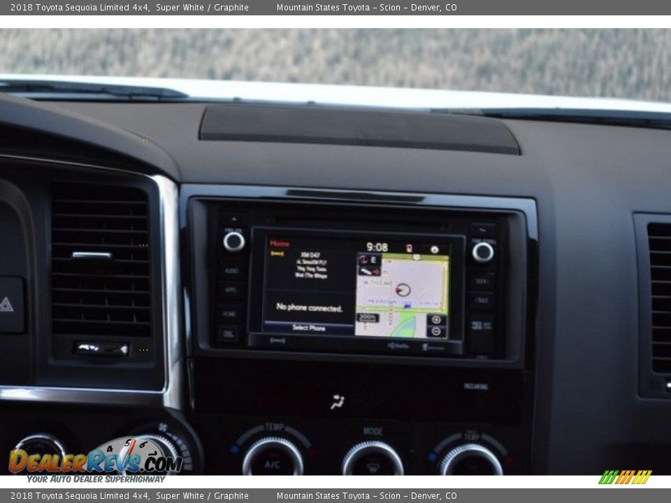 2018 Toyota Sequoia Limited 4x4 Super White / Graphite Photo #10