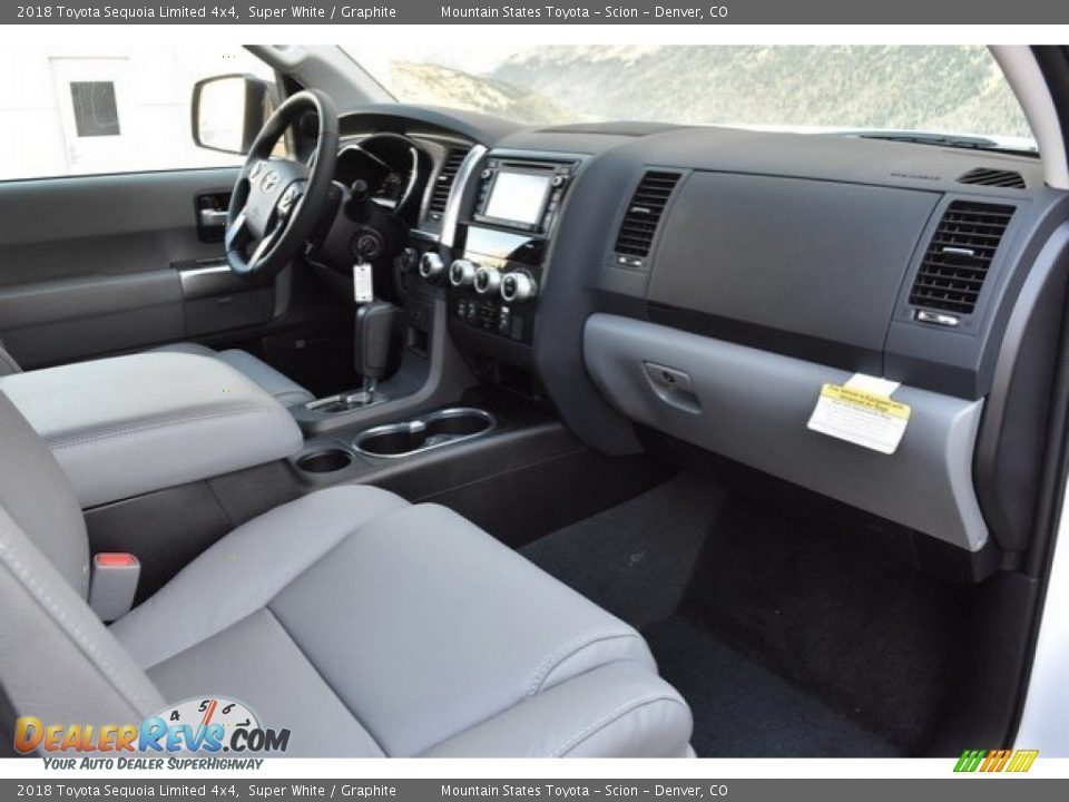 2018 Toyota Sequoia Limited 4x4 Super White / Graphite Photo #11