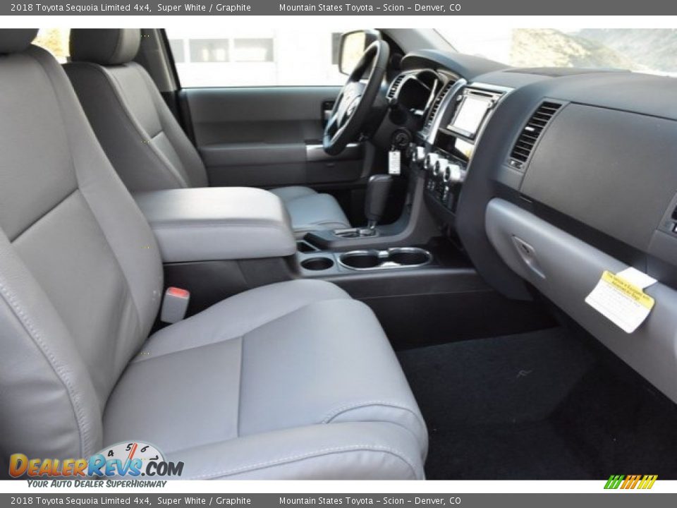 2018 Toyota Sequoia Limited 4x4 Super White / Graphite Photo #12