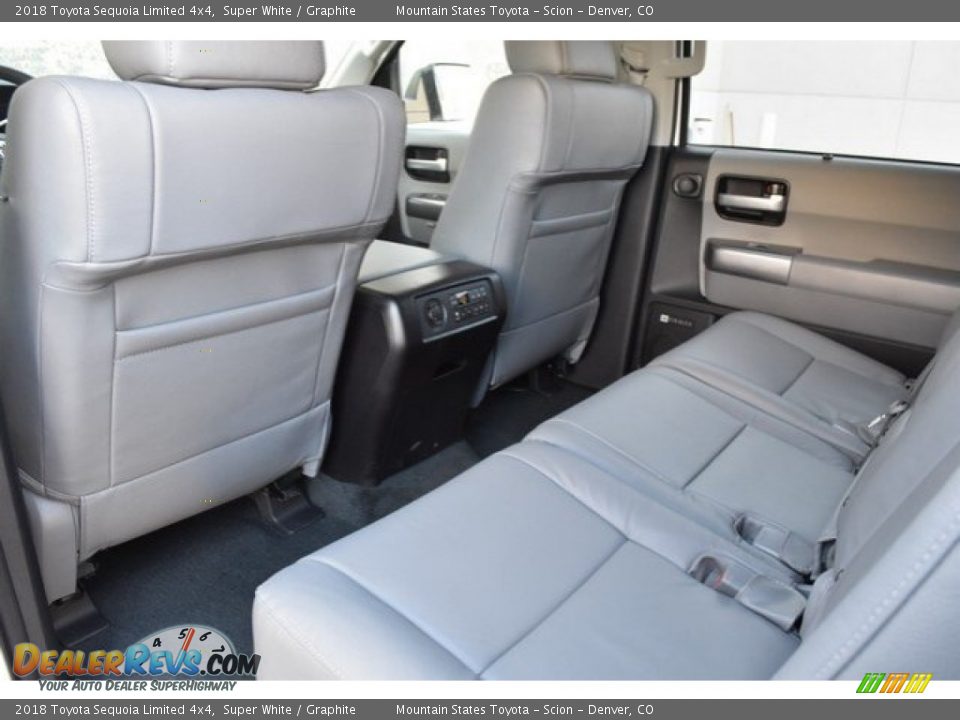 2018 Toyota Sequoia Limited 4x4 Super White / Graphite Photo #14