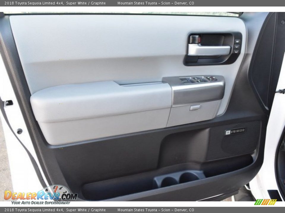 2018 Toyota Sequoia Limited 4x4 Super White / Graphite Photo #23