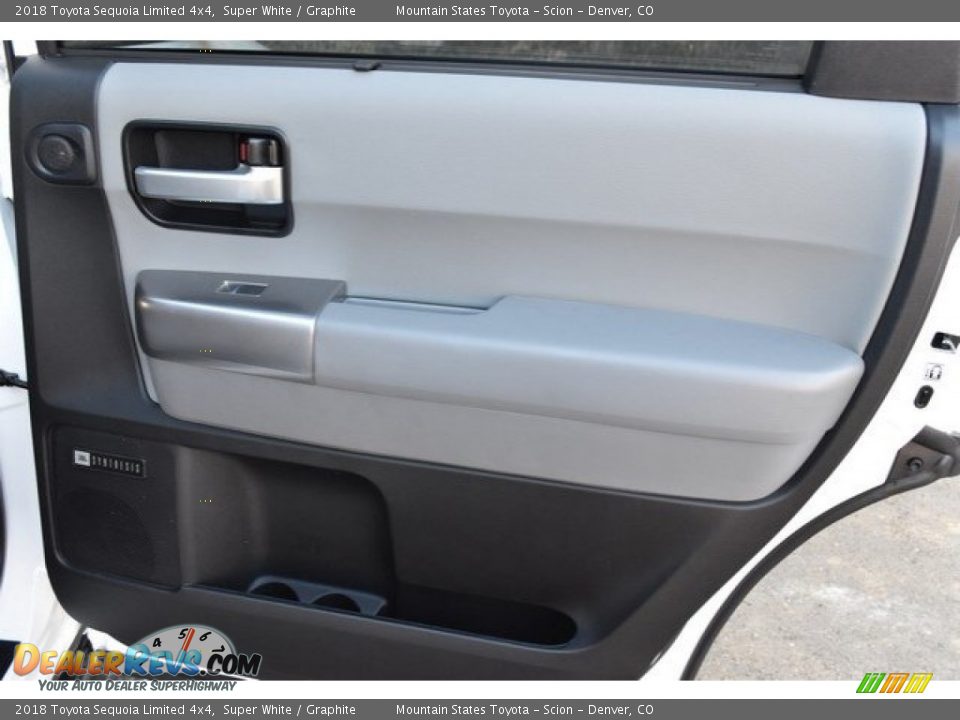 2018 Toyota Sequoia Limited 4x4 Super White / Graphite Photo #26