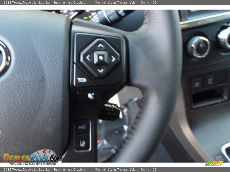 2018 Toyota Sequoia Limited 4x4 Super White / Graphite Photo #31