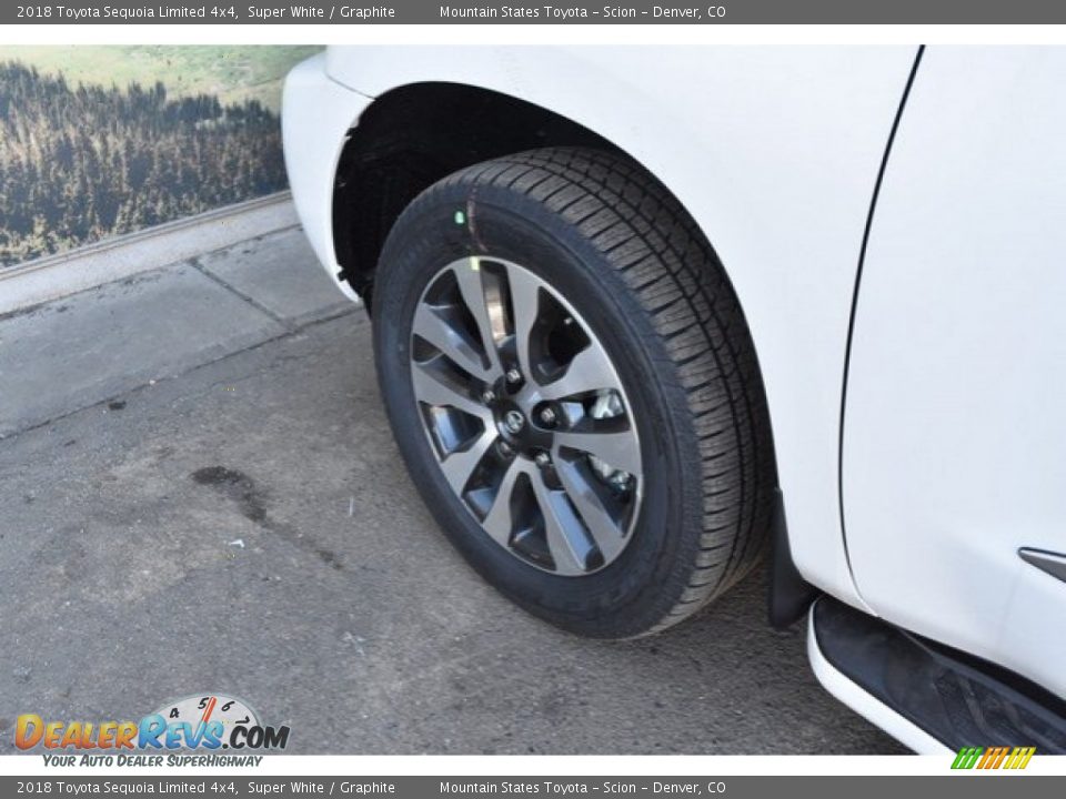 2018 Toyota Sequoia Limited 4x4 Super White / Graphite Photo #35