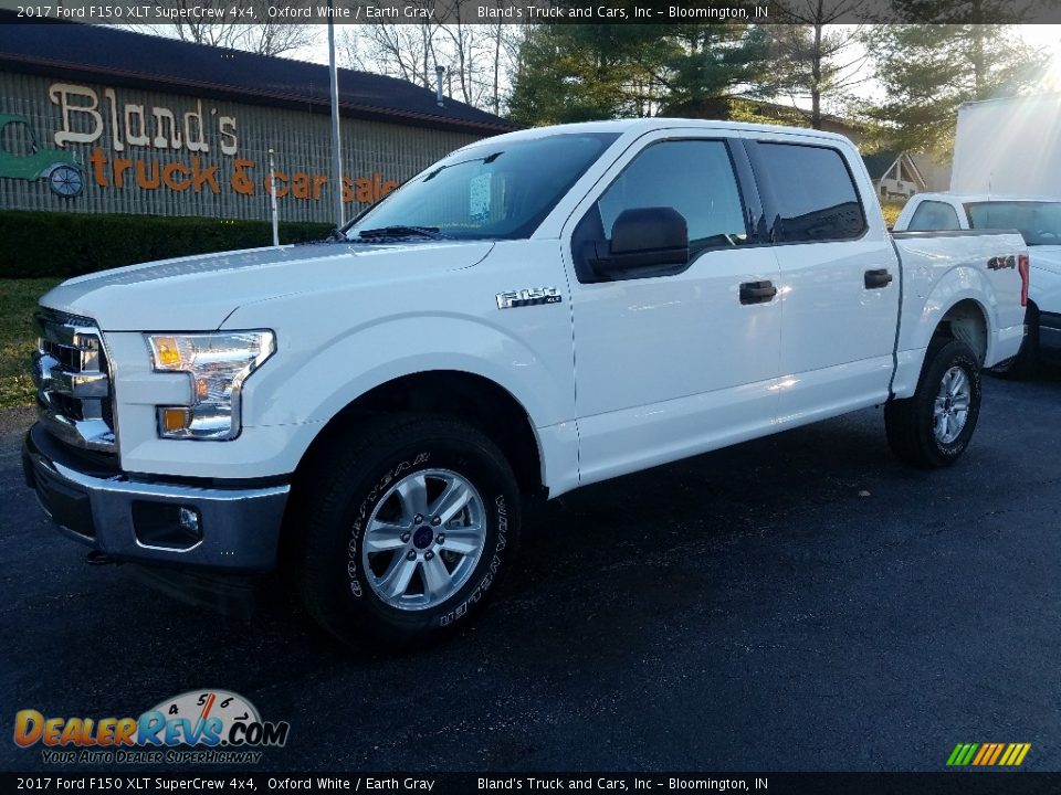 2017 Ford F150 XLT SuperCrew 4x4 Oxford White / Earth Gray Photo #2