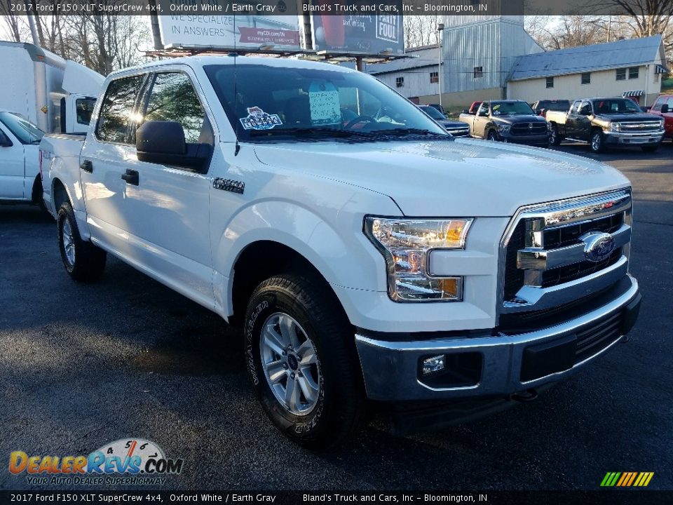2017 Ford F150 XLT SuperCrew 4x4 Oxford White / Earth Gray Photo #11