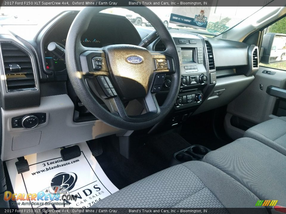 2017 Ford F150 XLT SuperCrew 4x4 Oxford White / Earth Gray Photo #20
