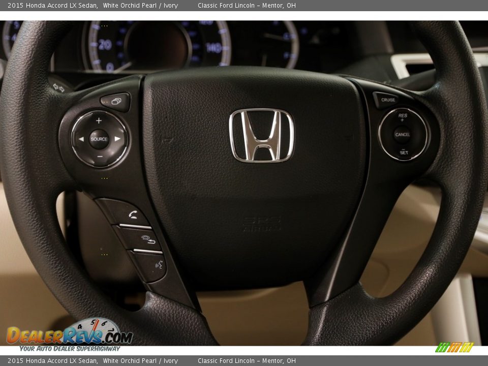 2015 Honda Accord LX Sedan White Orchid Pearl / Ivory Photo #8