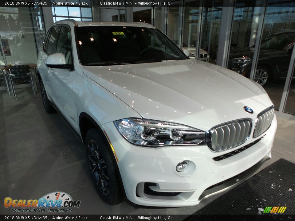 2018 BMW X5 xDrive35i Alpine White / Black Photo #1
