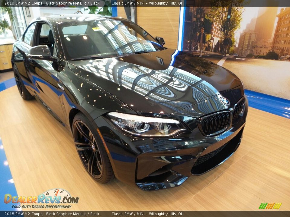 2018 BMW M2 Coupe Black Sapphire Metallic / Black Photo #1