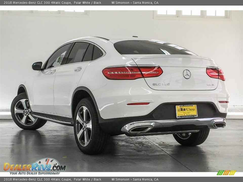 2018 Mercedes-Benz GLC 300 4Matic Coupe Polar White / Black Photo #3