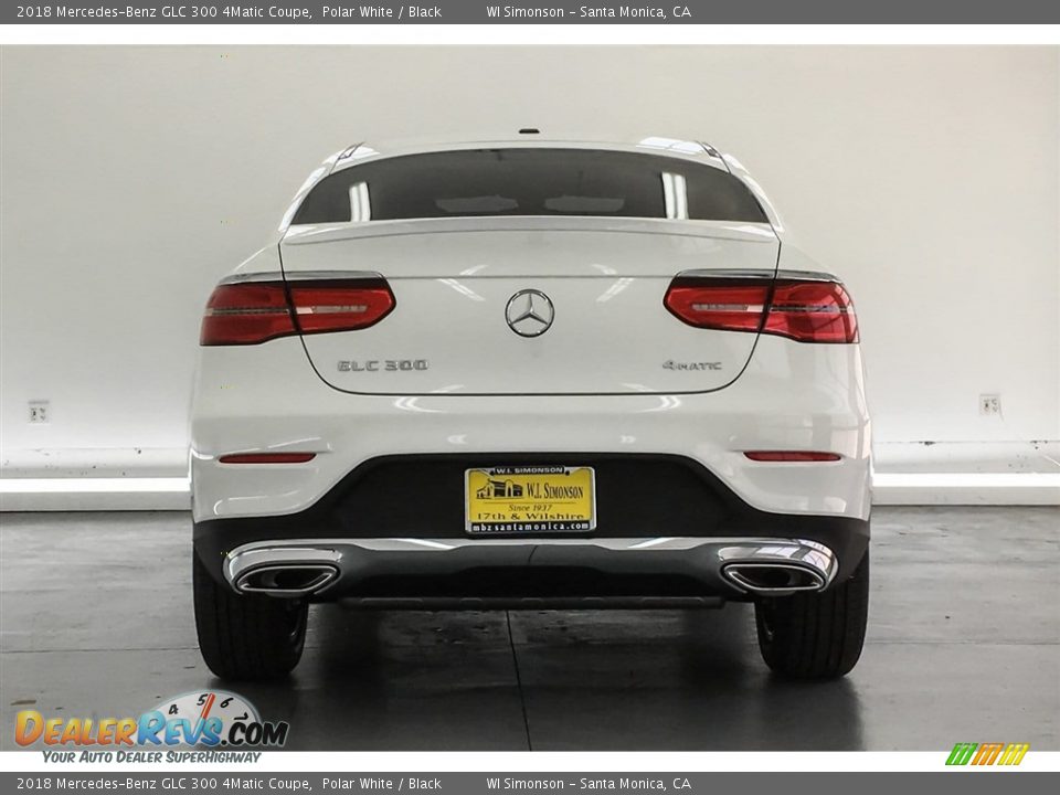 2018 Mercedes-Benz GLC 300 4Matic Coupe Polar White / Black Photo #4