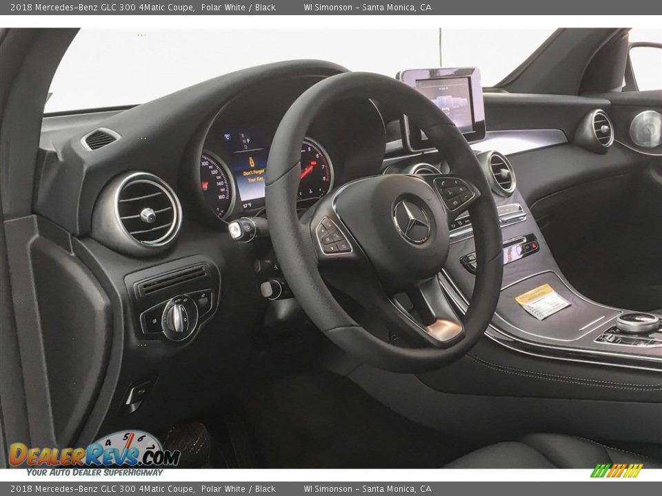 2018 Mercedes-Benz GLC 300 4Matic Coupe Polar White / Black Photo #5