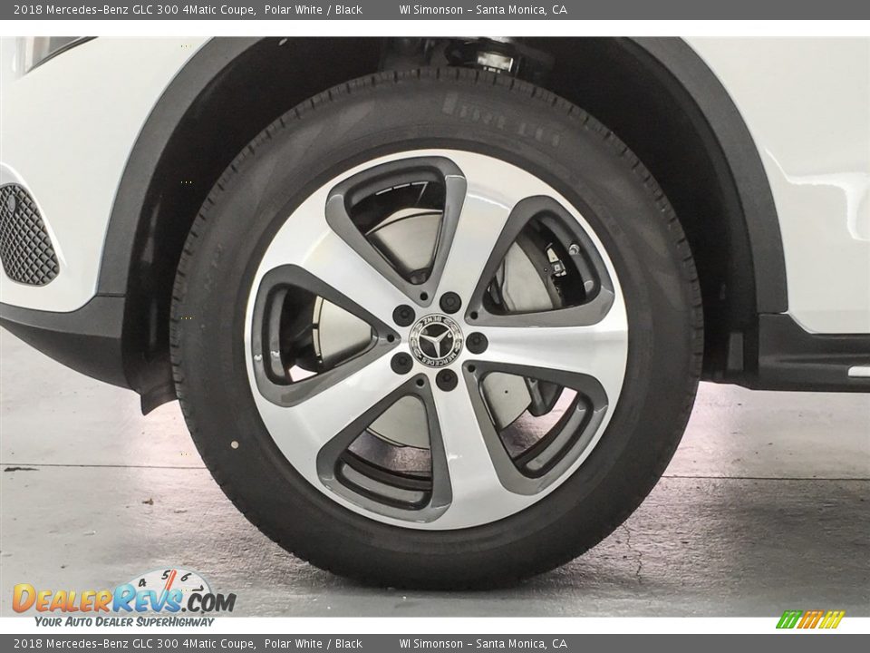 2018 Mercedes-Benz GLC 300 4Matic Coupe Polar White / Black Photo #9