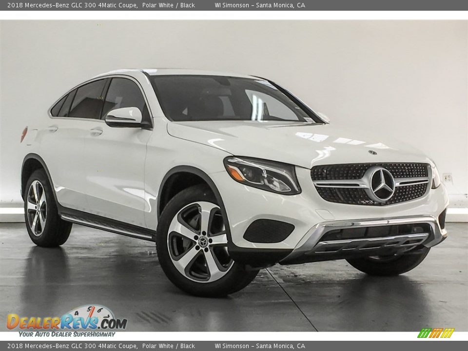 2018 Mercedes-Benz GLC 300 4Matic Coupe Polar White / Black Photo #12