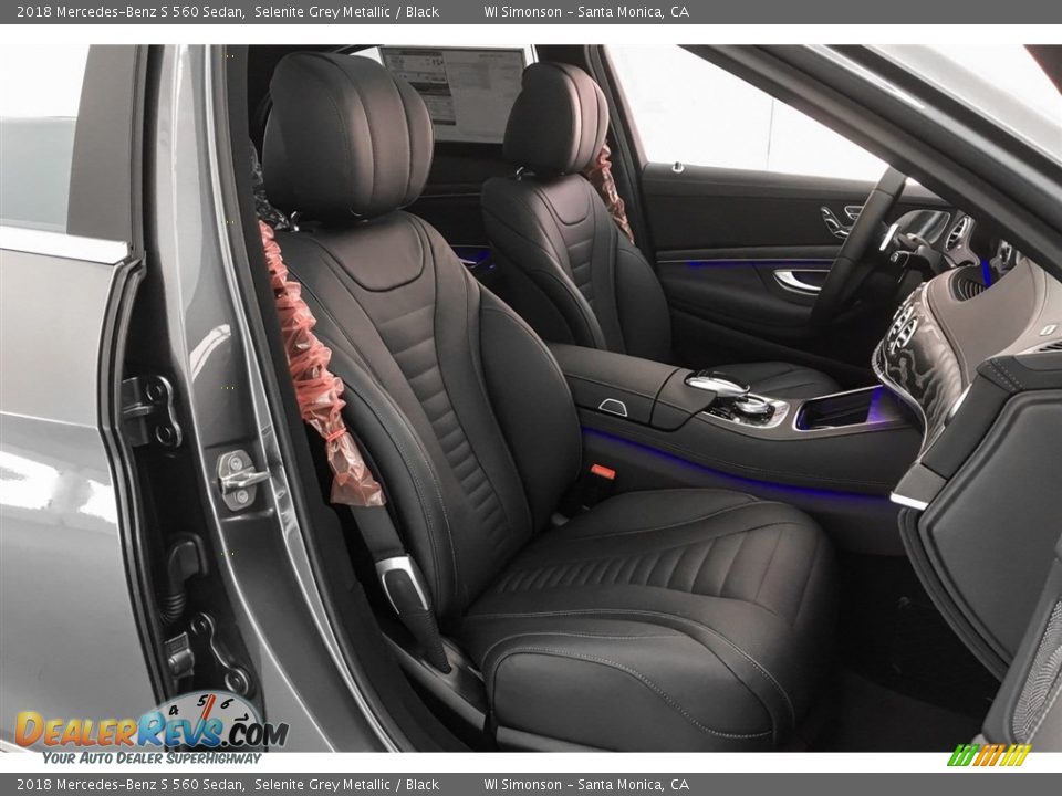 2018 Mercedes-Benz S 560 Sedan Selenite Grey Metallic / Black Photo #2
