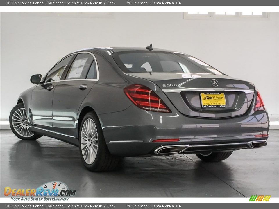 2018 Mercedes-Benz S 560 Sedan Selenite Grey Metallic / Black Photo #3