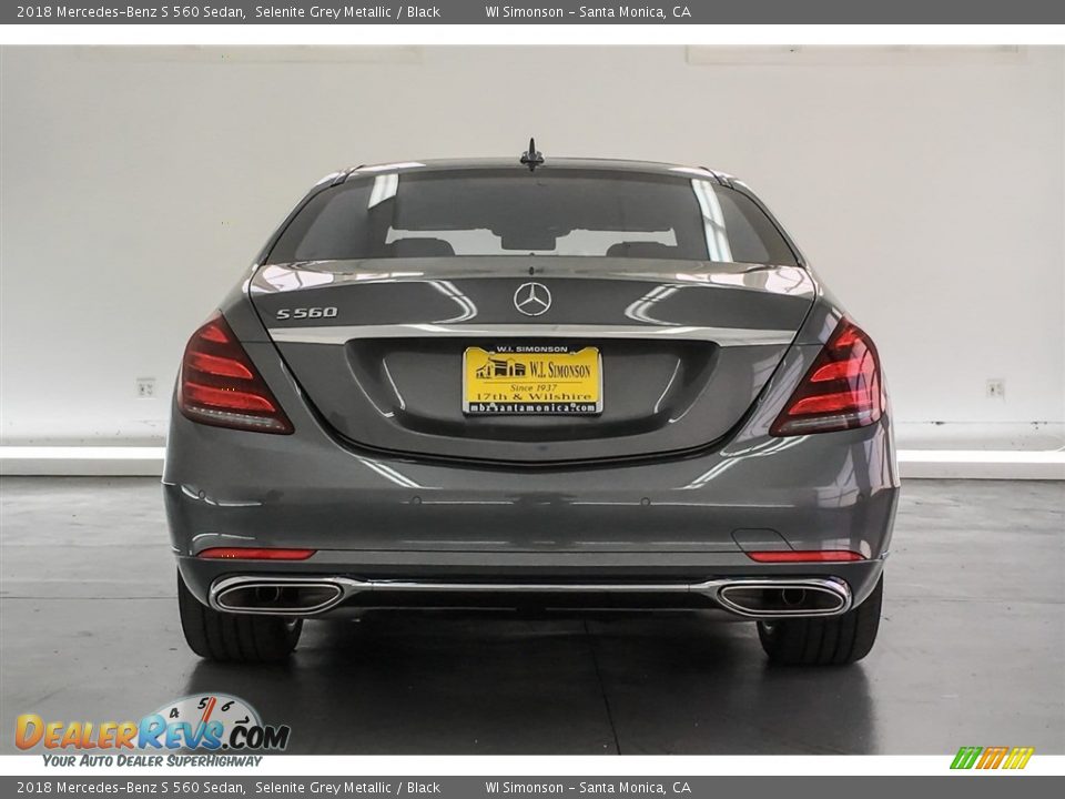 2018 Mercedes-Benz S 560 Sedan Selenite Grey Metallic / Black Photo #4