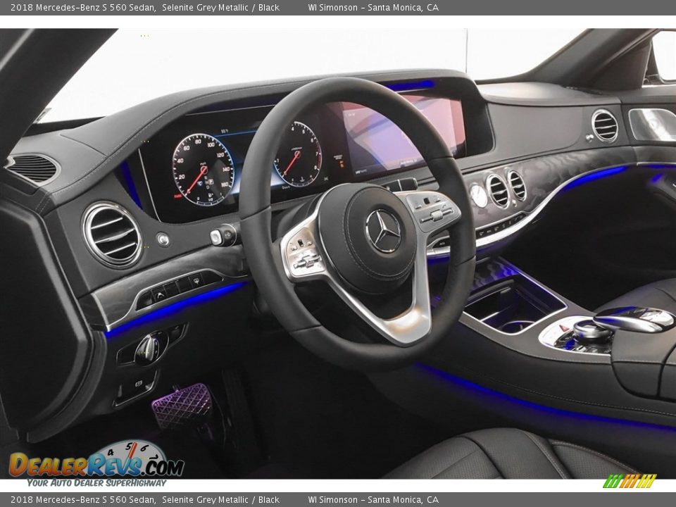 2018 Mercedes-Benz S 560 Sedan Selenite Grey Metallic / Black Photo #5
