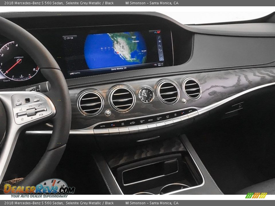 2018 Mercedes-Benz S 560 Sedan Selenite Grey Metallic / Black Photo #6