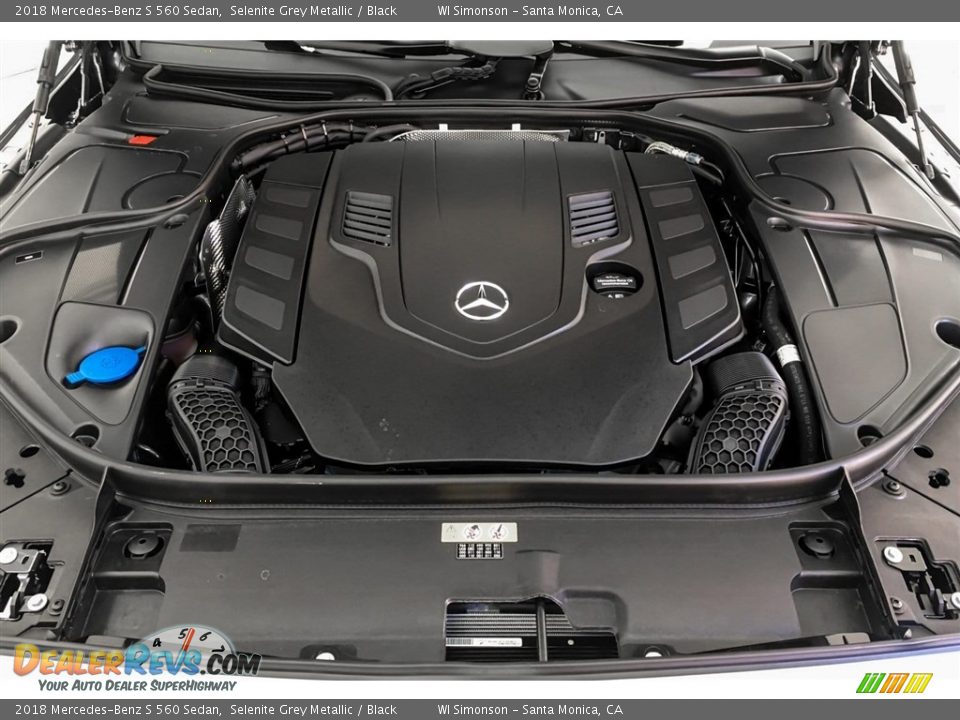 2018 Mercedes-Benz S 560 Sedan Selenite Grey Metallic / Black Photo #8