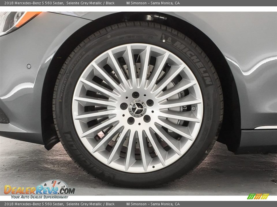 2018 Mercedes-Benz S 560 Sedan Selenite Grey Metallic / Black Photo #9