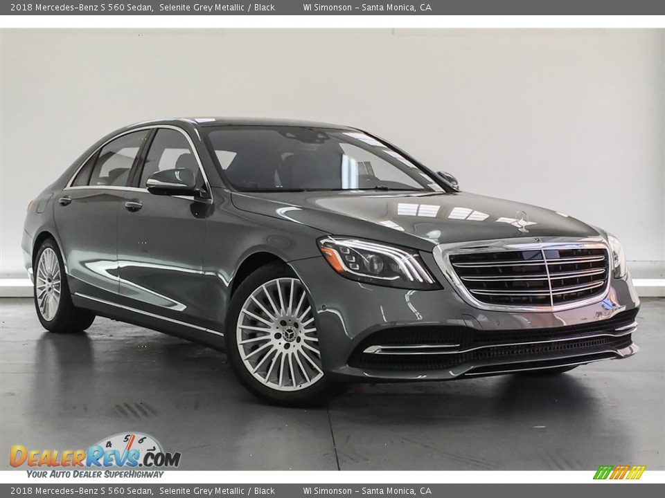 2018 Mercedes-Benz S 560 Sedan Selenite Grey Metallic / Black Photo #12