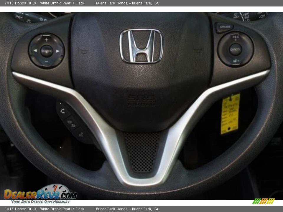 2015 Honda Fit LX White Orchid Pearl / Black Photo #12
