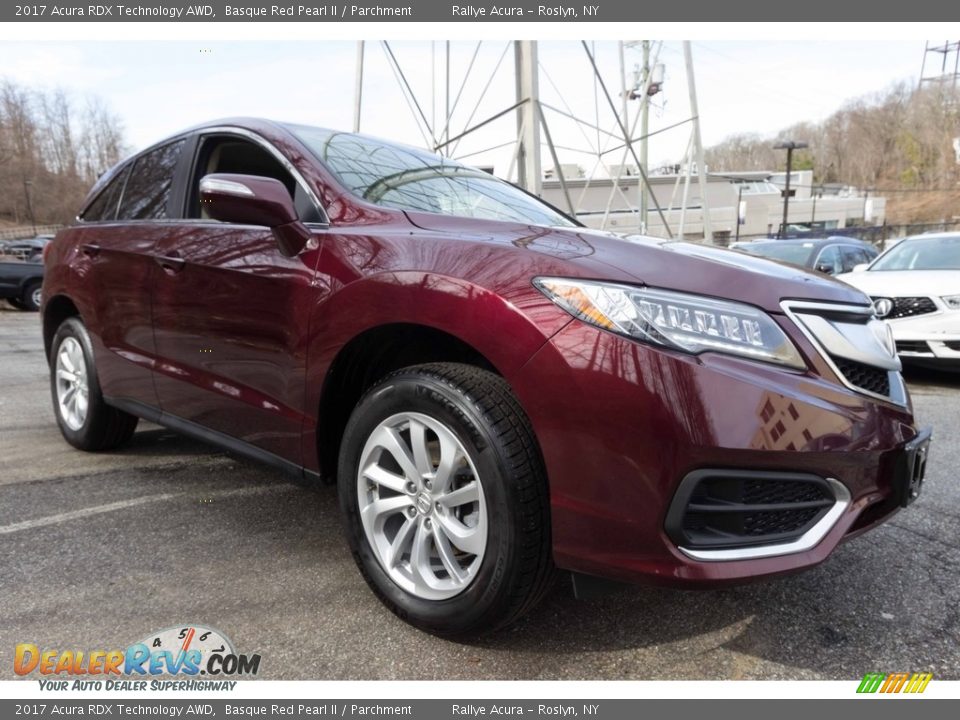 2017 Acura RDX Technology AWD Basque Red Pearl II / Parchment Photo #8