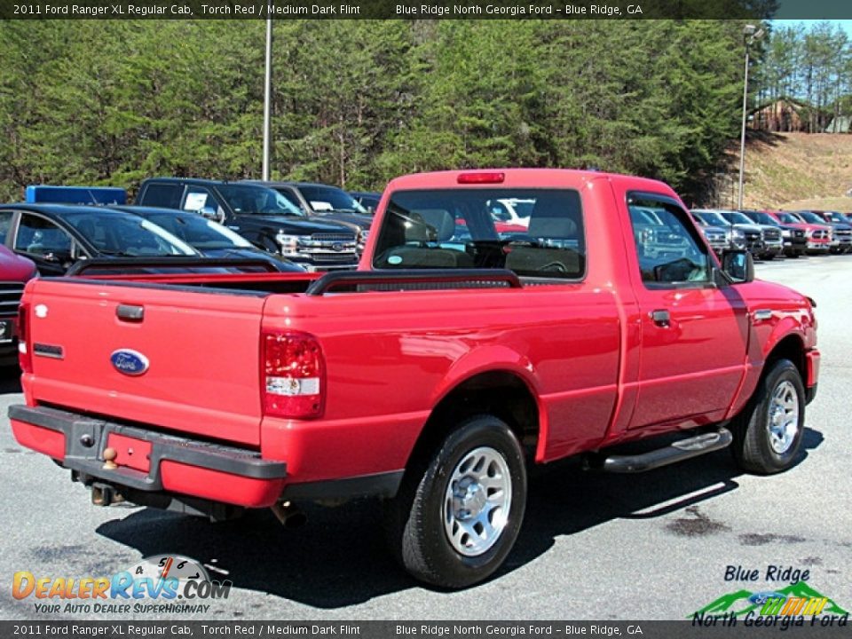 2011 Ford Ranger XL Regular Cab Torch Red / Medium Dark Flint Photo #5