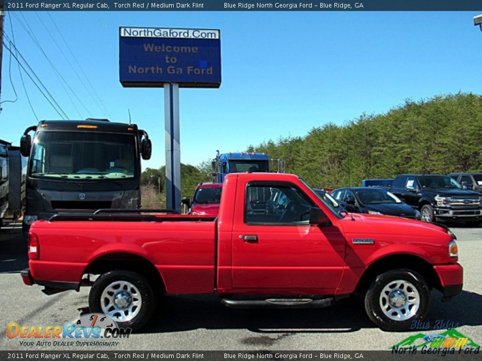 2011 Ford Ranger XL Regular Cab Torch Red / Medium Dark Flint Photo #6