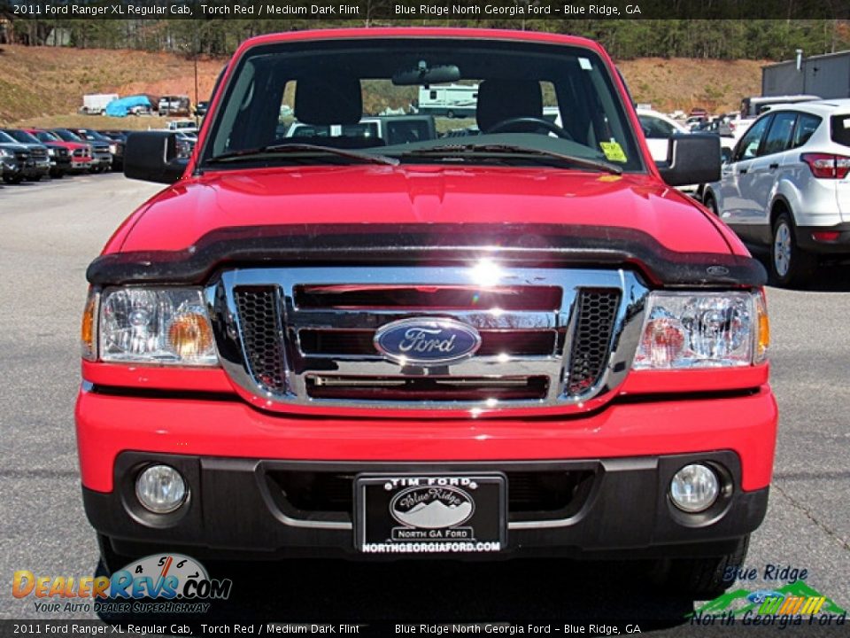 2011 Ford Ranger XL Regular Cab Torch Red / Medium Dark Flint Photo #8
