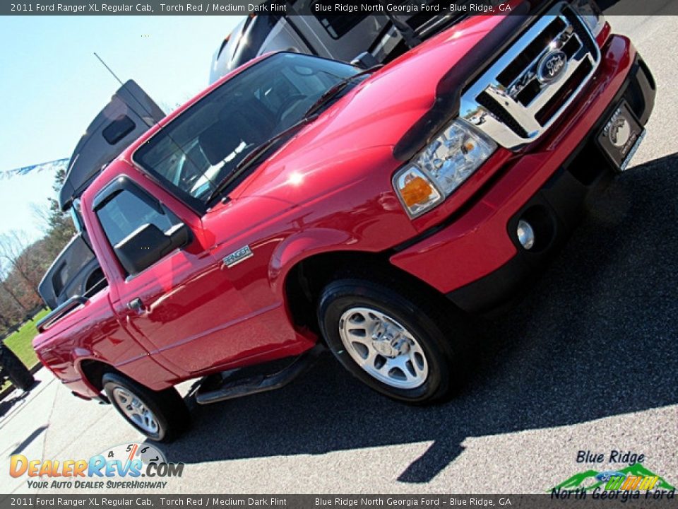 2011 Ford Ranger XL Regular Cab Torch Red / Medium Dark Flint Photo #26